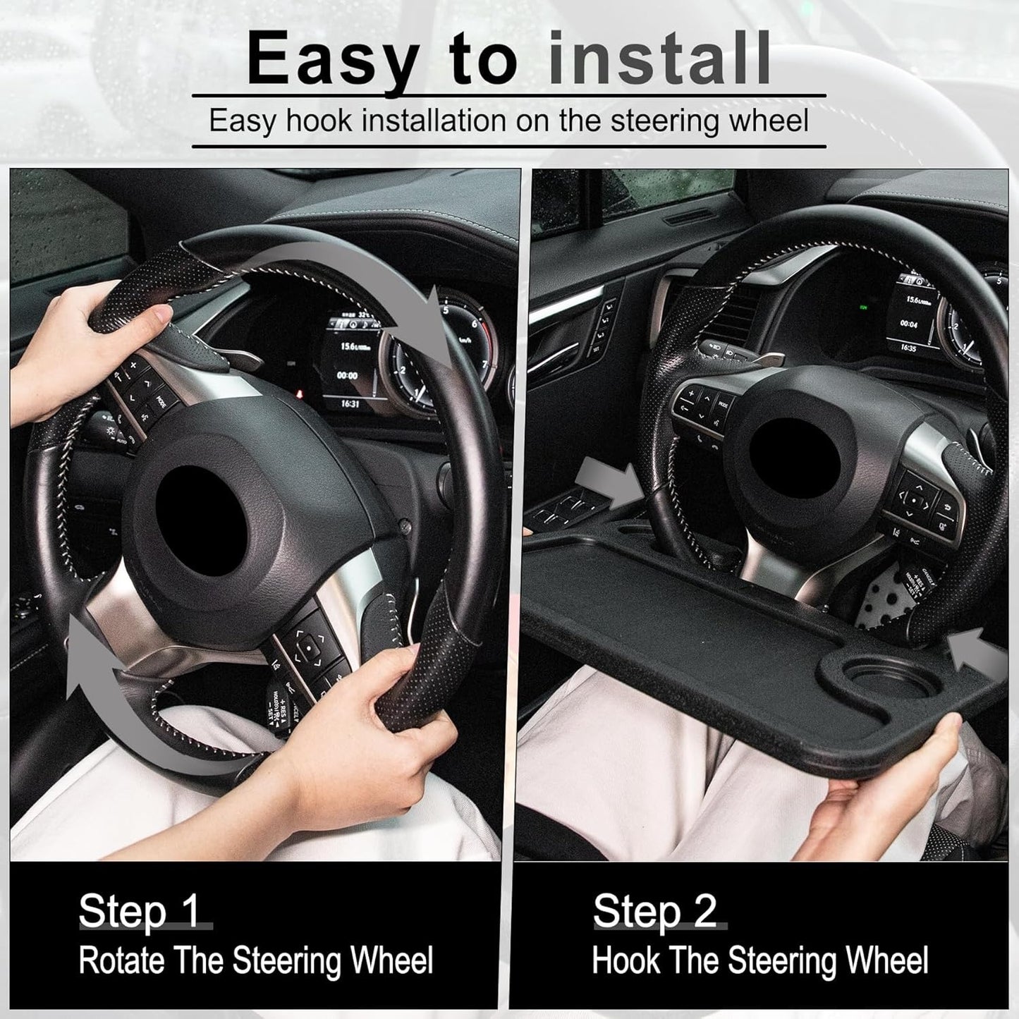 Luxury Car Steering-Wheel Desk.