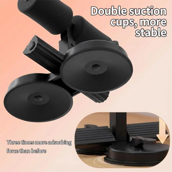 Foldable Sit-Up Assist Device – Double Suction Cup Home Fitness Equipment